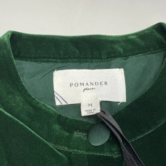 NEW TUCKERNUCK Green Velvet Dress Size M Long Sleeve – Classic & Festive - Picture 7 of 8